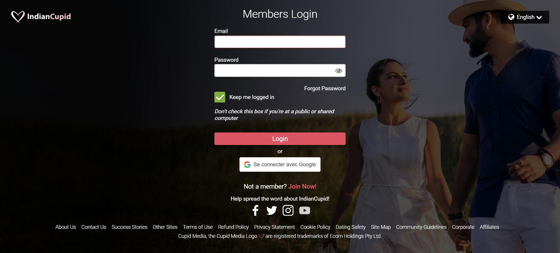 A screenshot of a dating website showcasing user profiles and search features for potential matches.